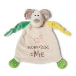 Nici Mon Chien First En Peluche Chien En Peluche Maman + Papa = Moi 40037 Multicolore