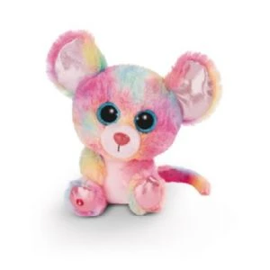 Nici Doudou-Peluche GLUBSCHIS Souris Candypop 15cm, Avec Des Grands Yeux Scintillants, 45567