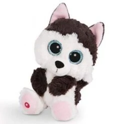 Nici Chien En Peluche Glubschis Husky Junior 15 Cm Peluche Brun/blanc