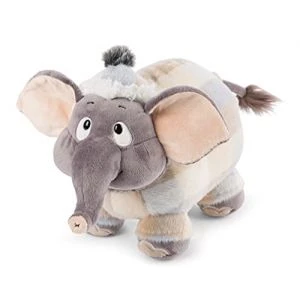 Nici Eléphant D'hiver Debout En Peluche Amadou En Habit De Neige, 25 Cm