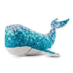 Nici Peluche Baleine Allongée 32cm, 47433, Bleu/Turquoise, 32 Cm