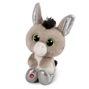 Nici Glubschis : L’Originale – Âne Donki De Glubschis 15cm – Animal En Peluche Avec De Grands Yeux Pailletés – Jouets Douillets Pour Les Amateurs De Peluches Enfants – Doudou