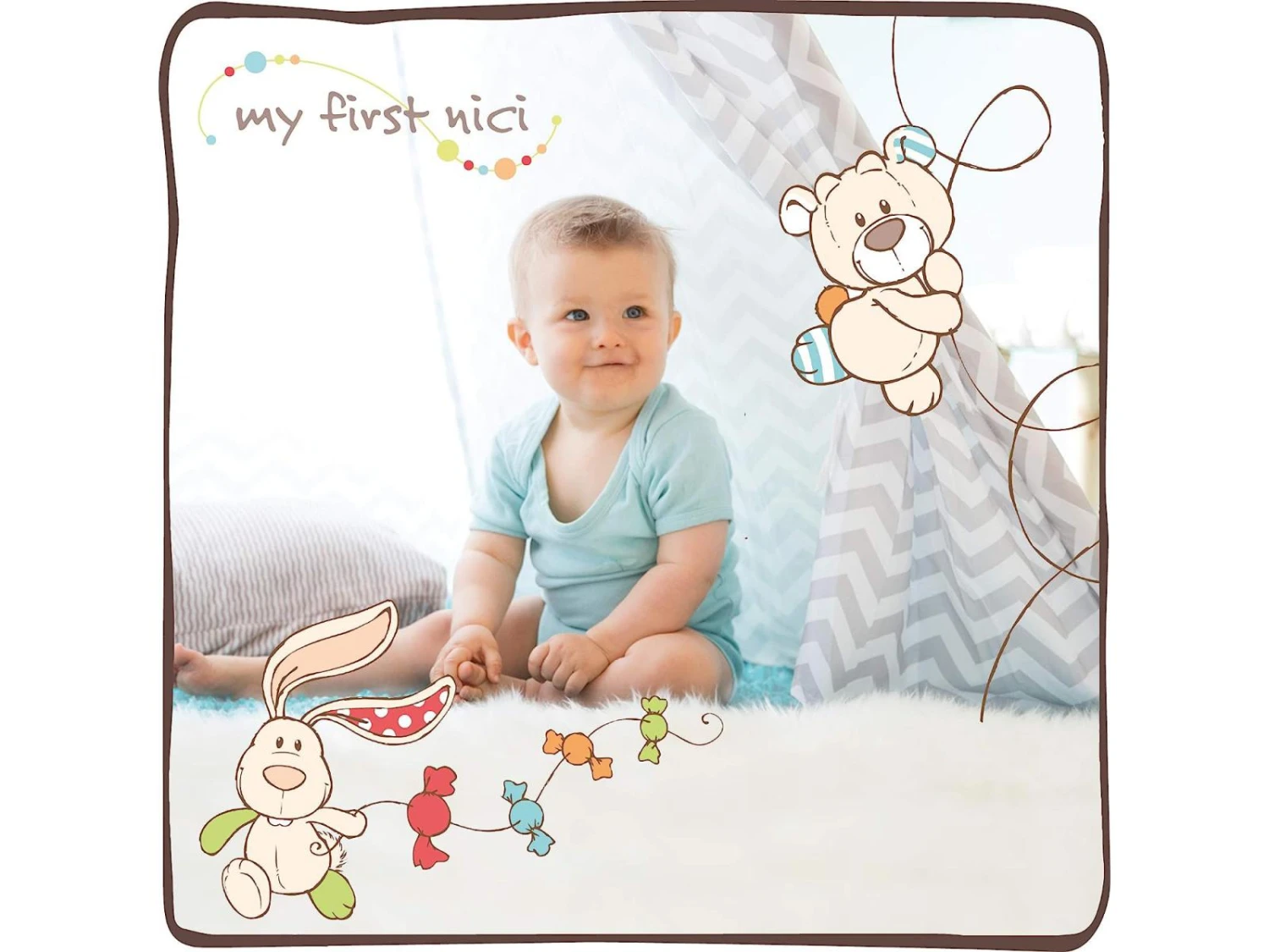 Nici 40037 - Comforter Dog Mum+Dad=Me 25x25cm - Image 2