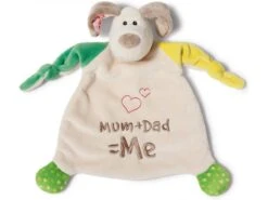 Nici 40037 - Comforter Dog Mum+Dad=Me 25x25cm