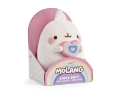 Nici 48225 - Molang 24cm W. Rainbow Heart In Gift Box